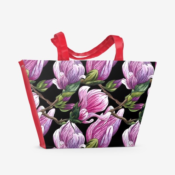 Пляжная сумка «Цветы магнолии»