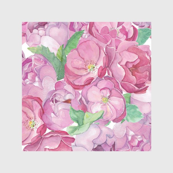 Скатерть &laquo;Flower Power (pink peonies&roses)&raquo;