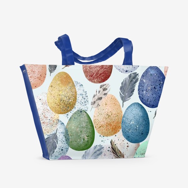 Пляжная сумка «Яйца и перья.»