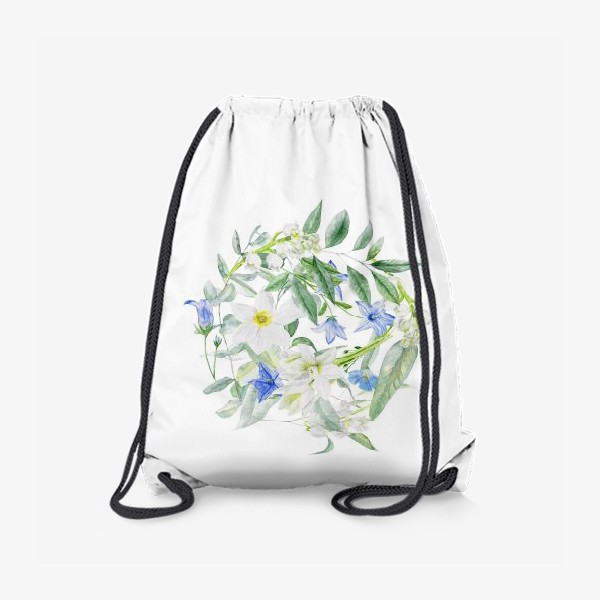 Рюкзак «Весенние акварельные цветы»