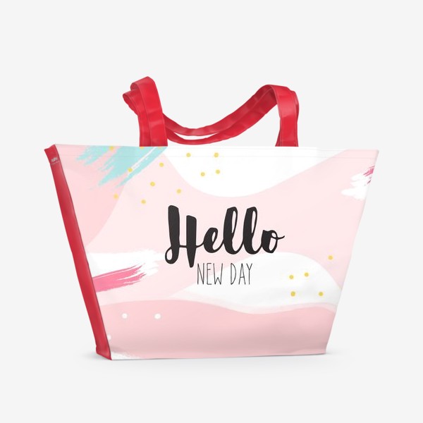 Пляжная сумка «Hello new day»