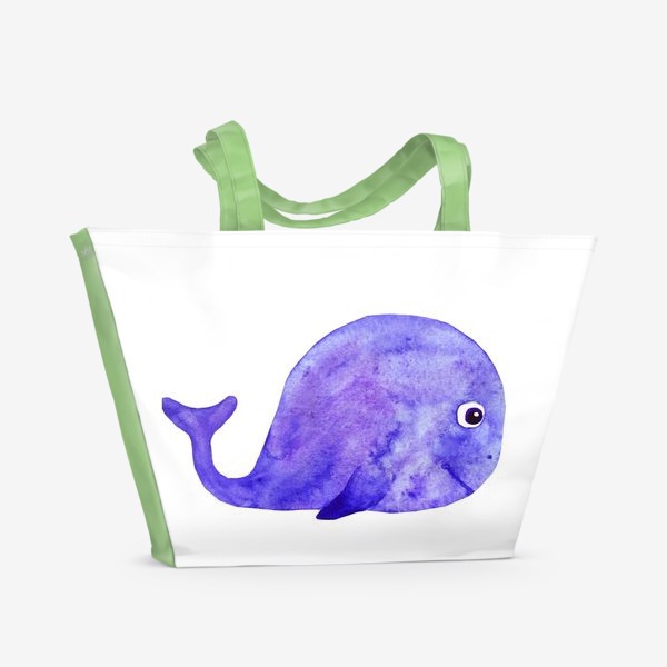 Пляжная сумка «милый кит»