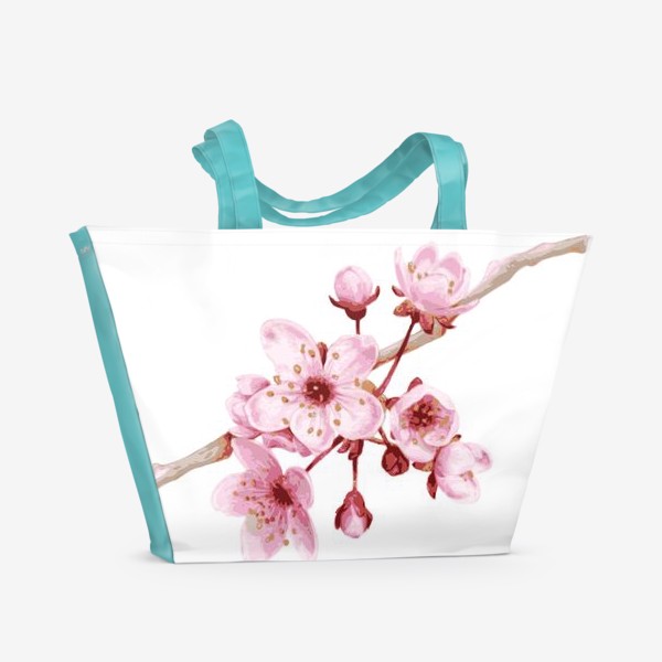 Пляжная сумка «Сакура в цвету»