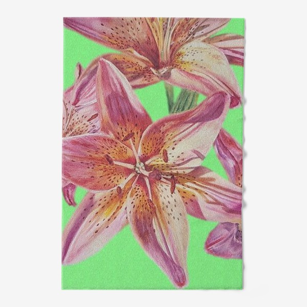 Полотенце «Садовые лилии»