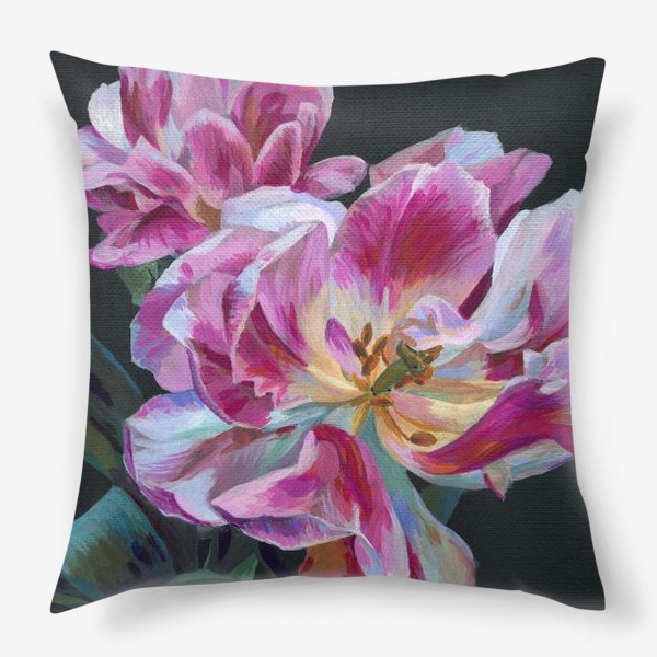 Подушка «Pink tulips»