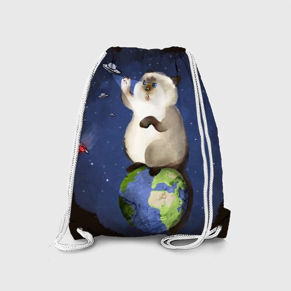 Рюкзак «Кот космический защитник»