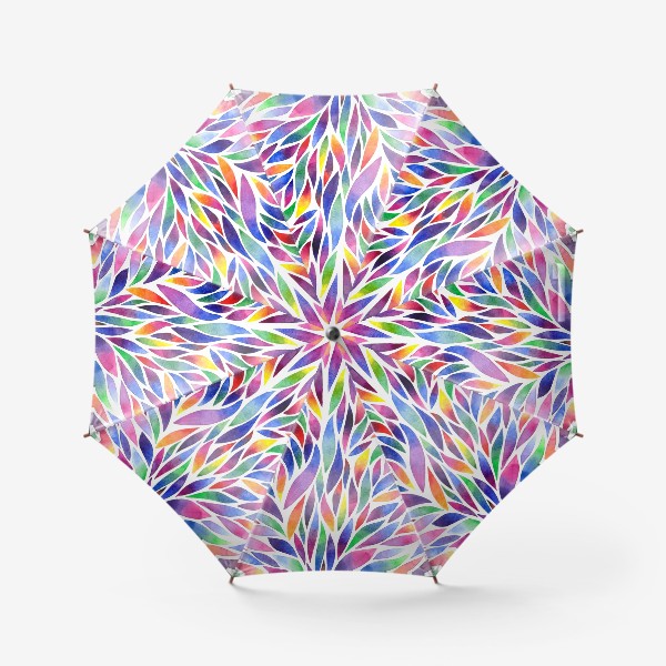 Зонт &laquo;Разноцветная акварельная абстракция&raquo;