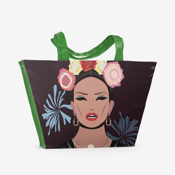 Пляжная сумка «Портрет Фриды Кало»
