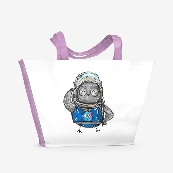 Пляжная сумка «Совушка Фильх - космонавт»