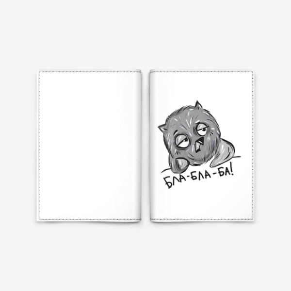 Обложка для паспорта «	Скучающая  сова»