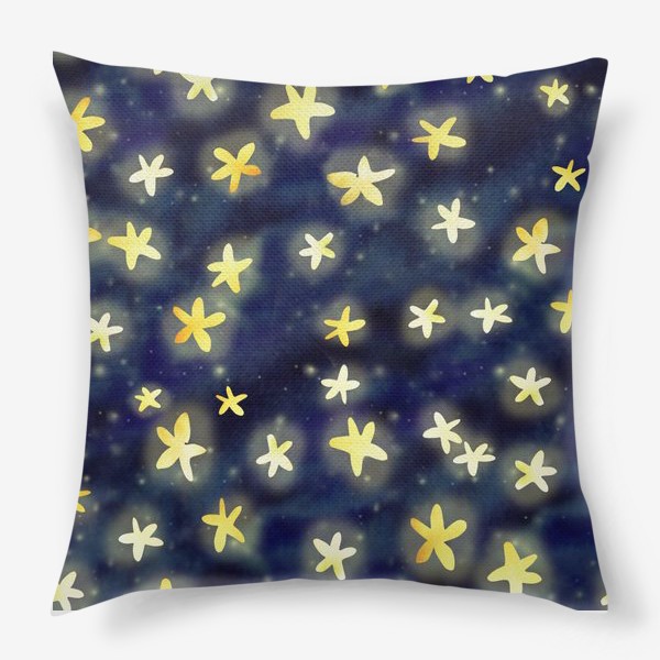 Подушка «космический паттерн звезды»