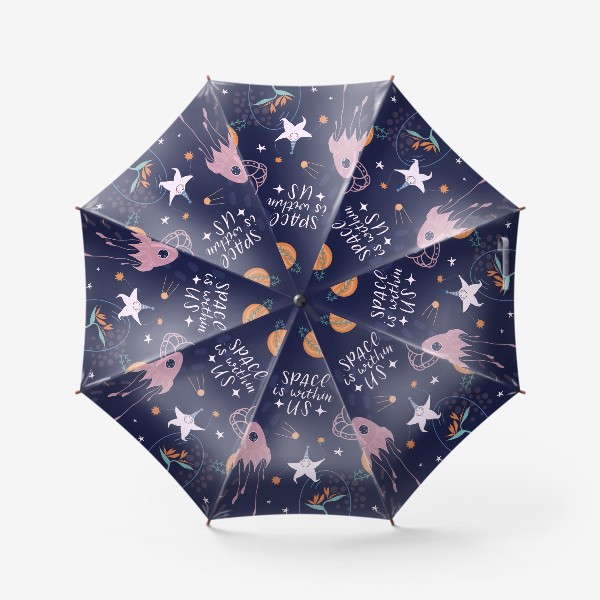 Зонт «Космические цветы»