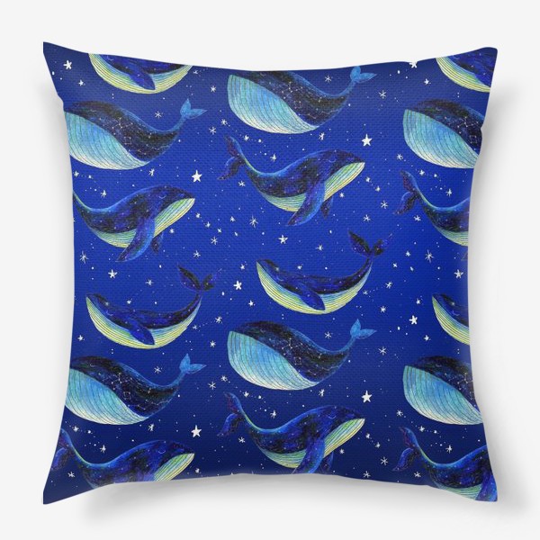 Подушка «whale pattern»
