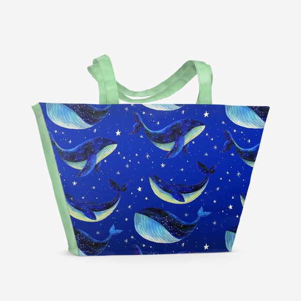 Пляжная сумка «whale pattern»