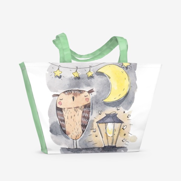 Пляжная сумка «Сова. Сладких снов»