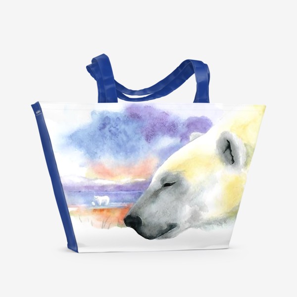 Пляжная сумка «Белый медведь»