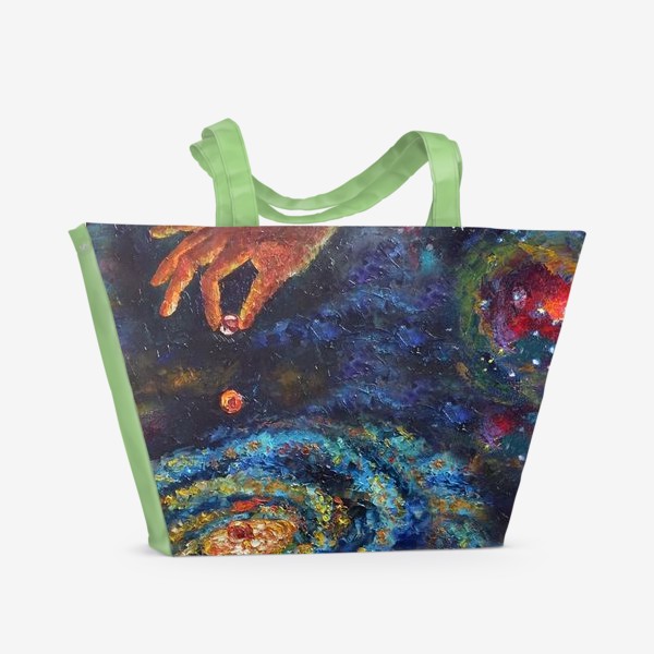 Пляжная сумка «Рождение миров»