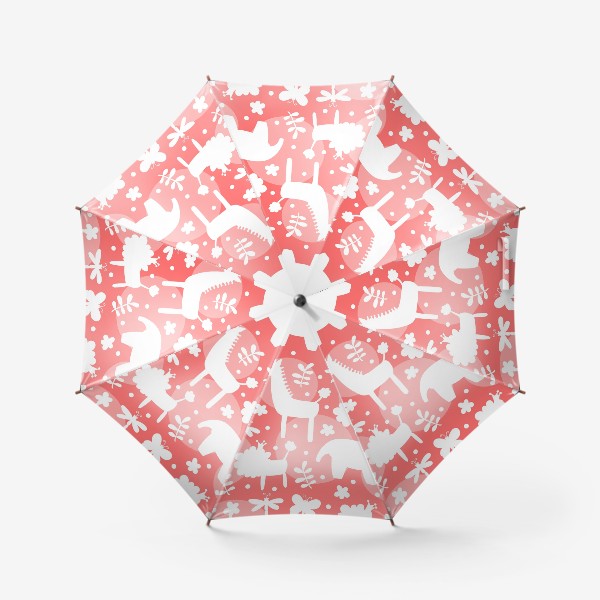 Зонт «Детский паттерн со сказочными животными»