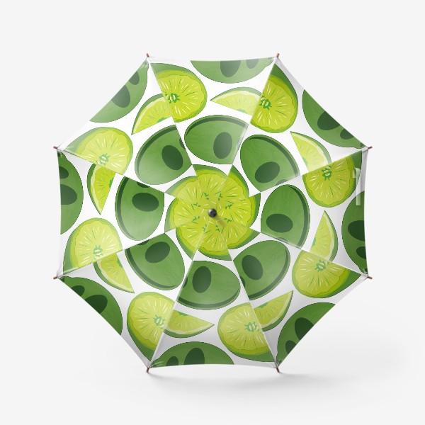 Зонт «Экзотический фрукт лайм на декоративный узор»