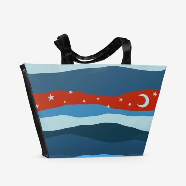 Пляжная сумка «Ночное небо. »
