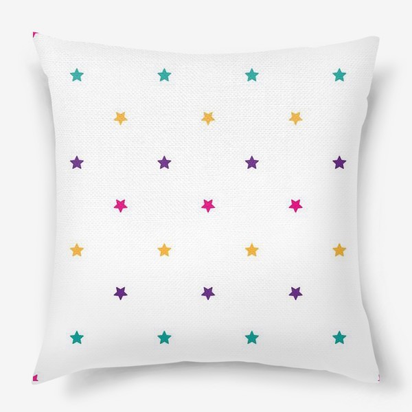 Подушка «Разноцветные звезды»