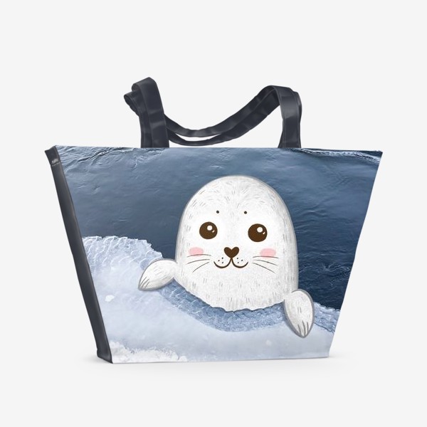 Пляжная сумка «Милый тюлень»
