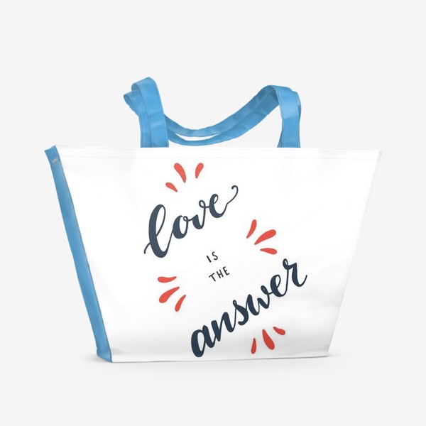 Пляжная сумка «Love is the answer»