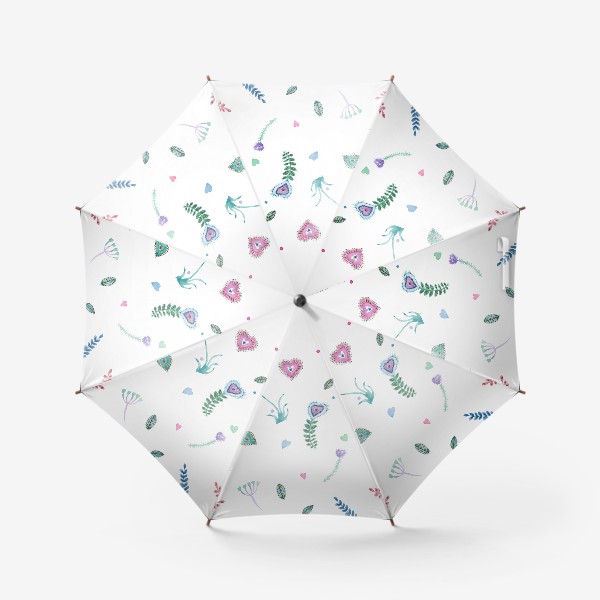 Зонт «Веточки-сердечки»