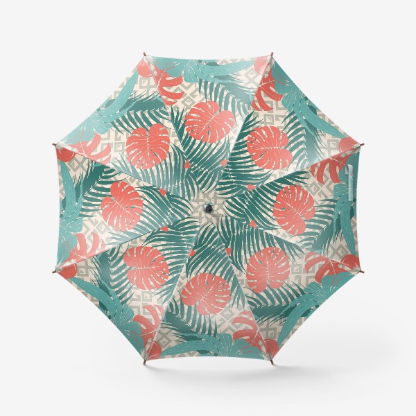 Зонт «тропики и геометрия»