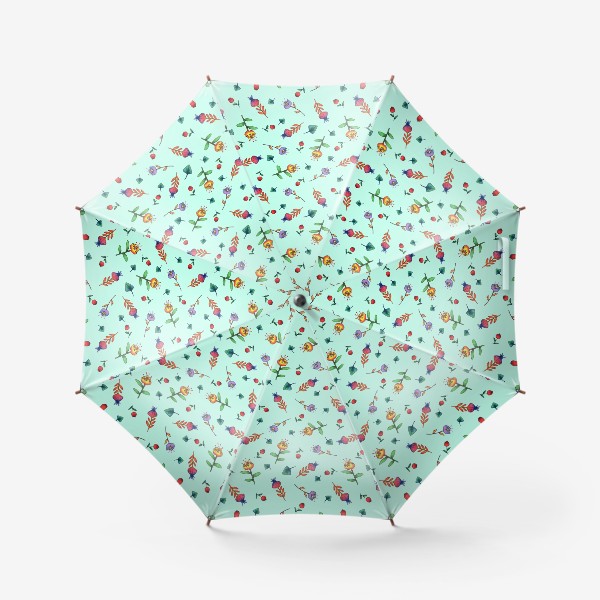 Зонт «Весенние цветы паттерн»