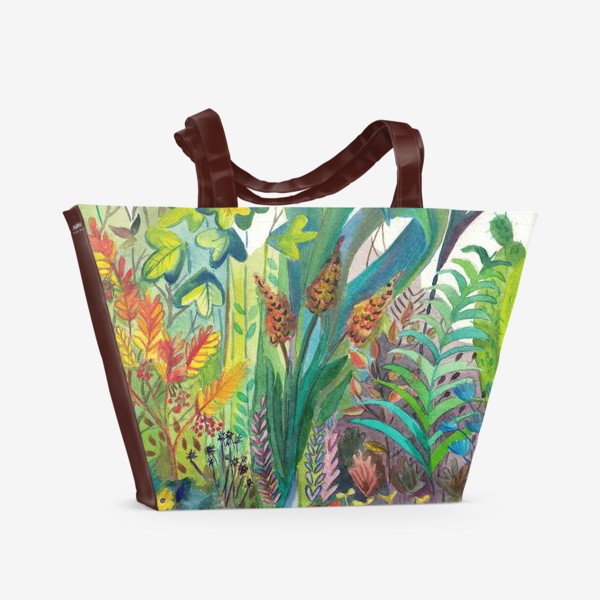 Пляжная сумка «Летние травы»
