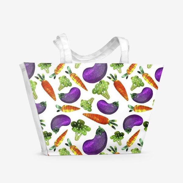 Пляжная сумка «овощной принт»