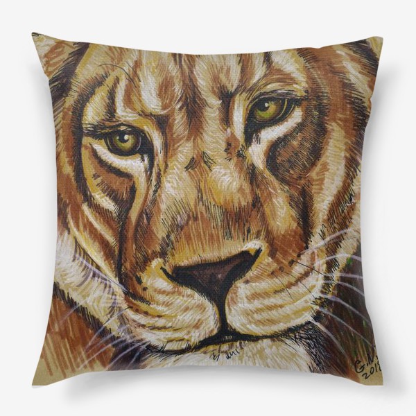 Подушка «львица »
