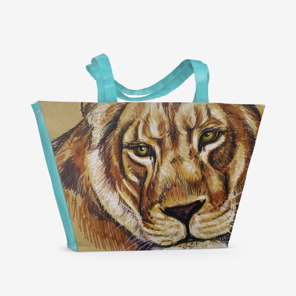 Пляжная сумка «львица »