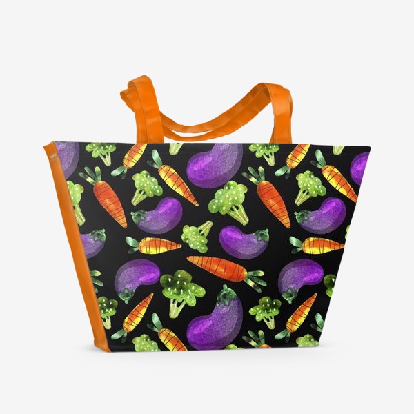 Пляжная сумка «овощной принт»