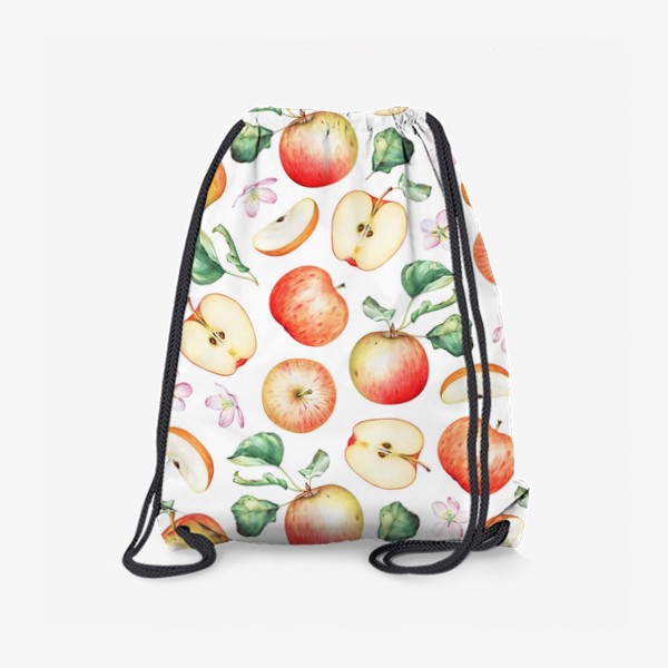Рюкзак «Паттерн из красных яблок»