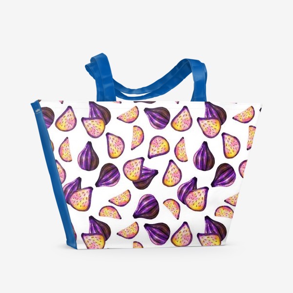 Пляжная сумка «паттерн инжир»