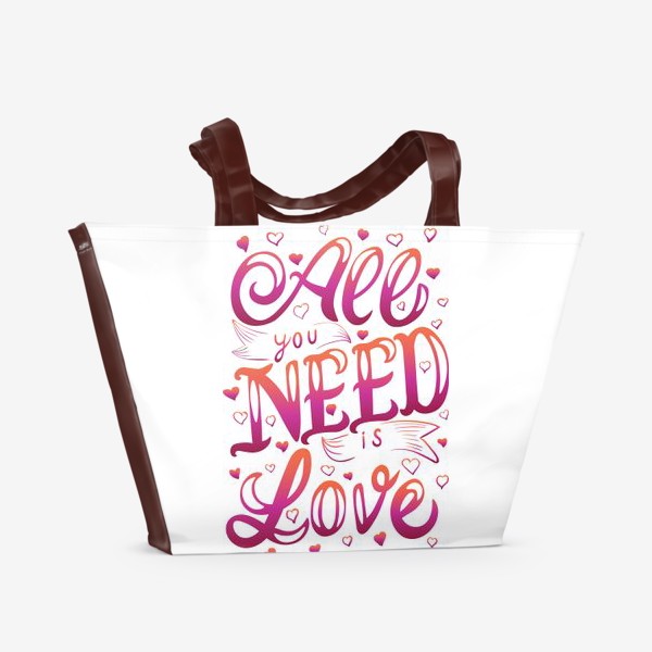 Пляжная сумка «all you nees is love»