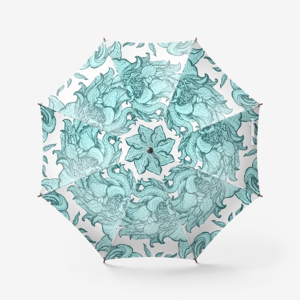 Зонт «Паттерн "Изящные цветы" »