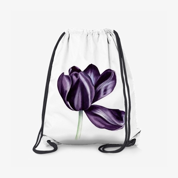 Рюкзак «Ботаническая иллюстрация с акварельным тюльпаном»