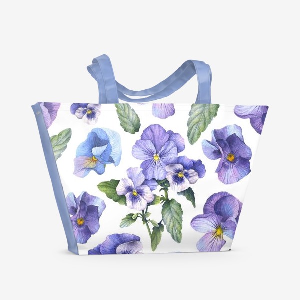 Пляжная сумка «Цветение виолы»