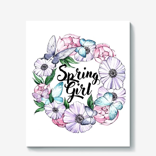 Холст «spring girl»