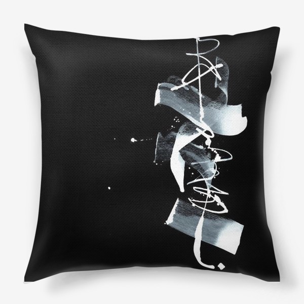 Подушка «Абстрактная каллиграфия »