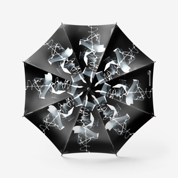 Зонт «Абстрактная каллиграфия »