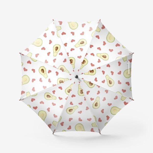 Зонт «Авокадо с любовью. Паттерн»
