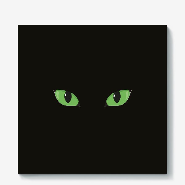 Холст «Чёрная кошка»