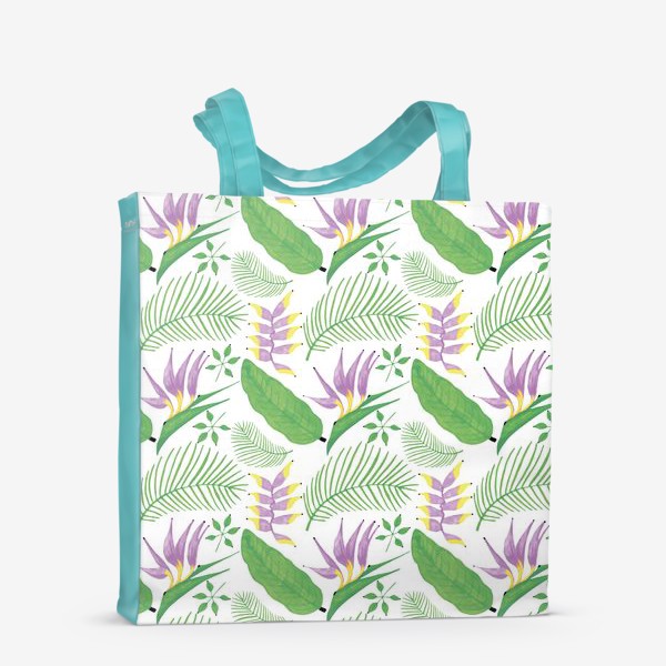 Сумка-шоппер «Тропические растения и цветы»