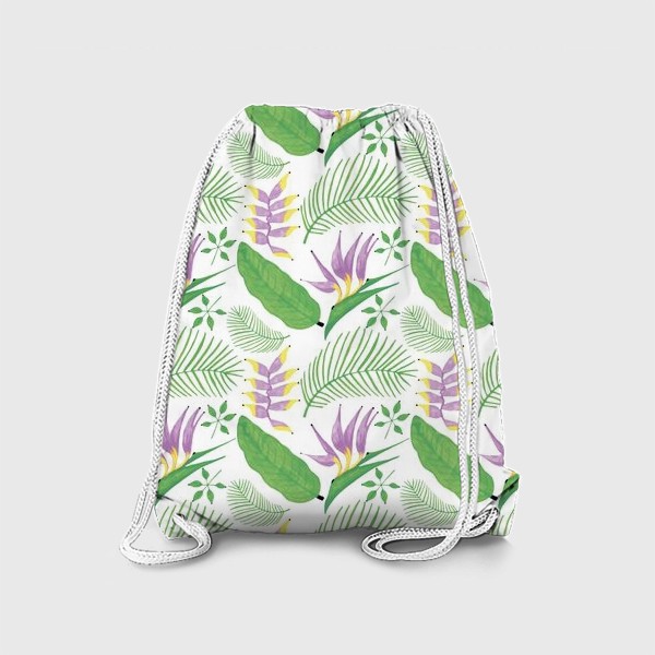Рюкзак «Тропические растения и цветы»