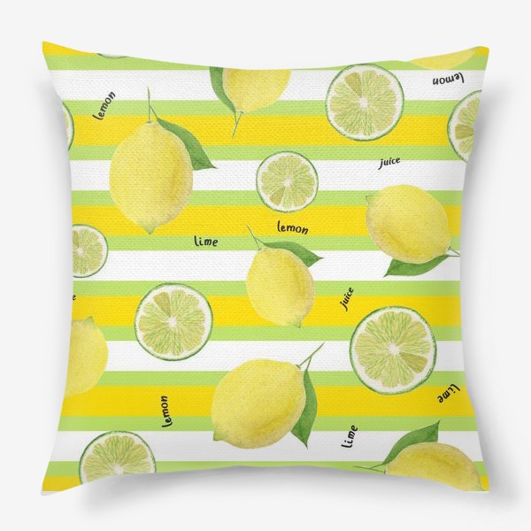 Подушка «Lime lemon juice»