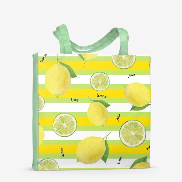 Сумка-шоппер «Lime lemon juice»